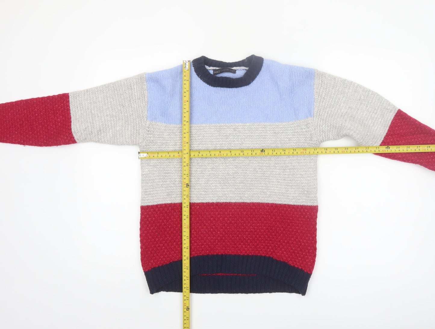 Marks and Spencer Women's Multicoloured XS Chunky Knit Pullover Jumper