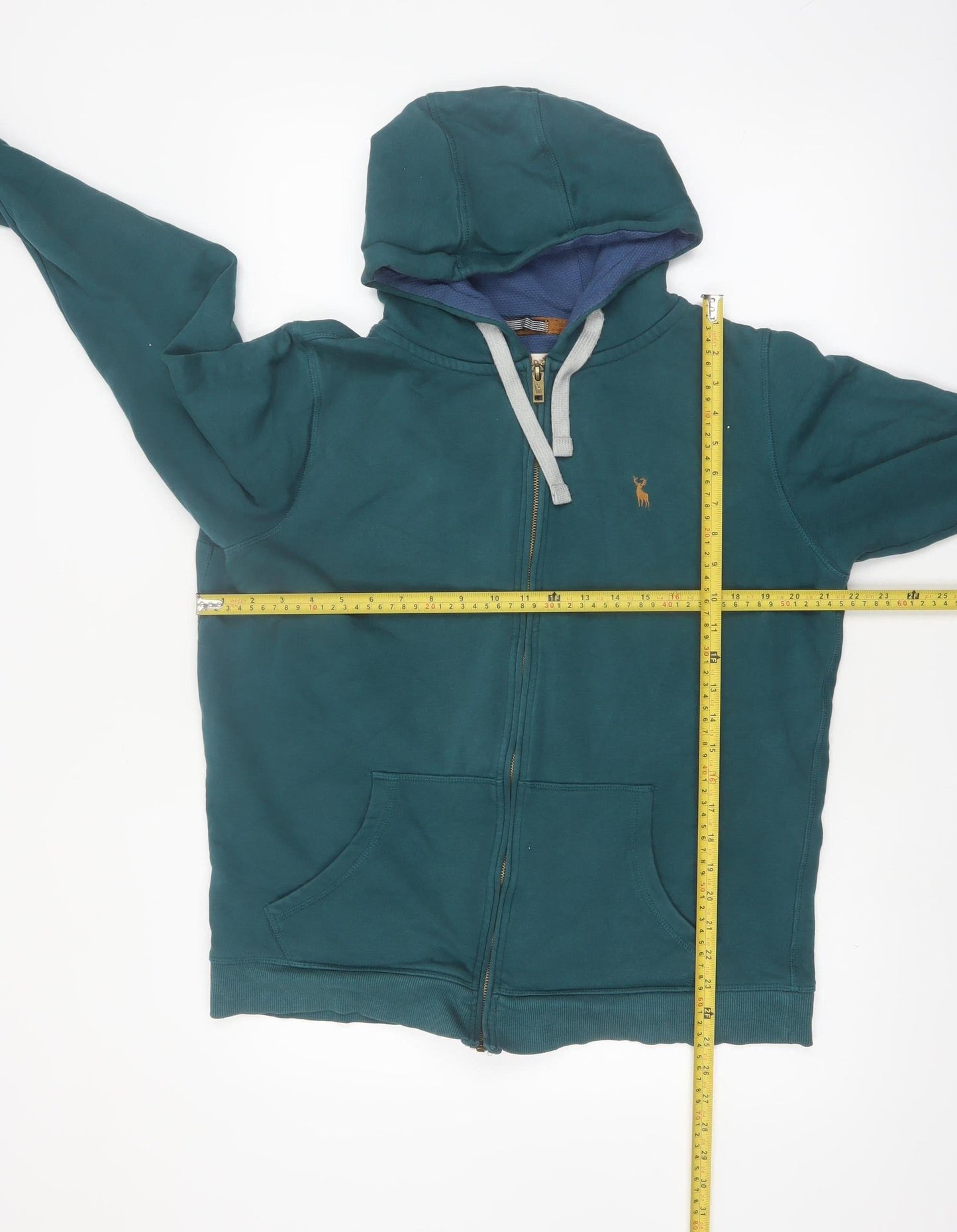 PG Field Men's Green Full Zip Hoodie M Regular Fit