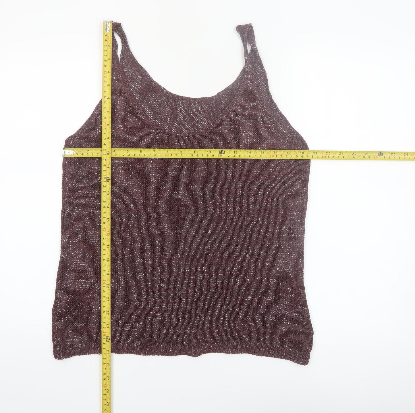 Next Women Brown Knit Camisole Tank Top Size 18