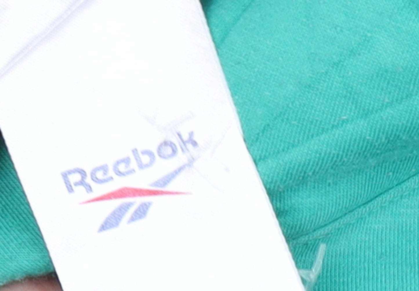 Reebok Mens Green Pullover Hoodie Medium Retro Sportswear