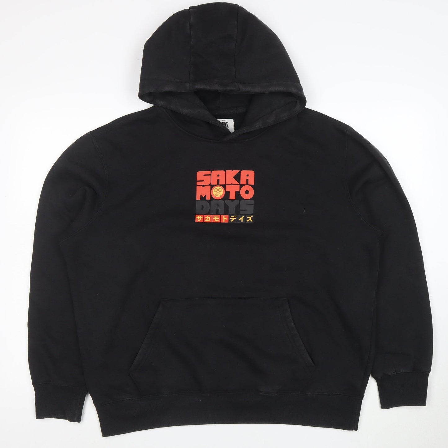 Sakamoto Days Men's Black Pullover Hoodie L Anime Graphic Fleece
