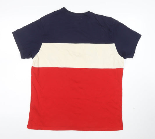 Levi's Men's Multicoloured Colourblock Logo T-Shirt Size M