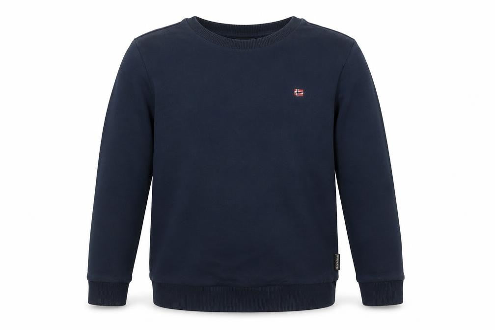 Napapijri Boys Navy Blue Crew Neck Long Sleeve Sweatshirt Size 14 Years