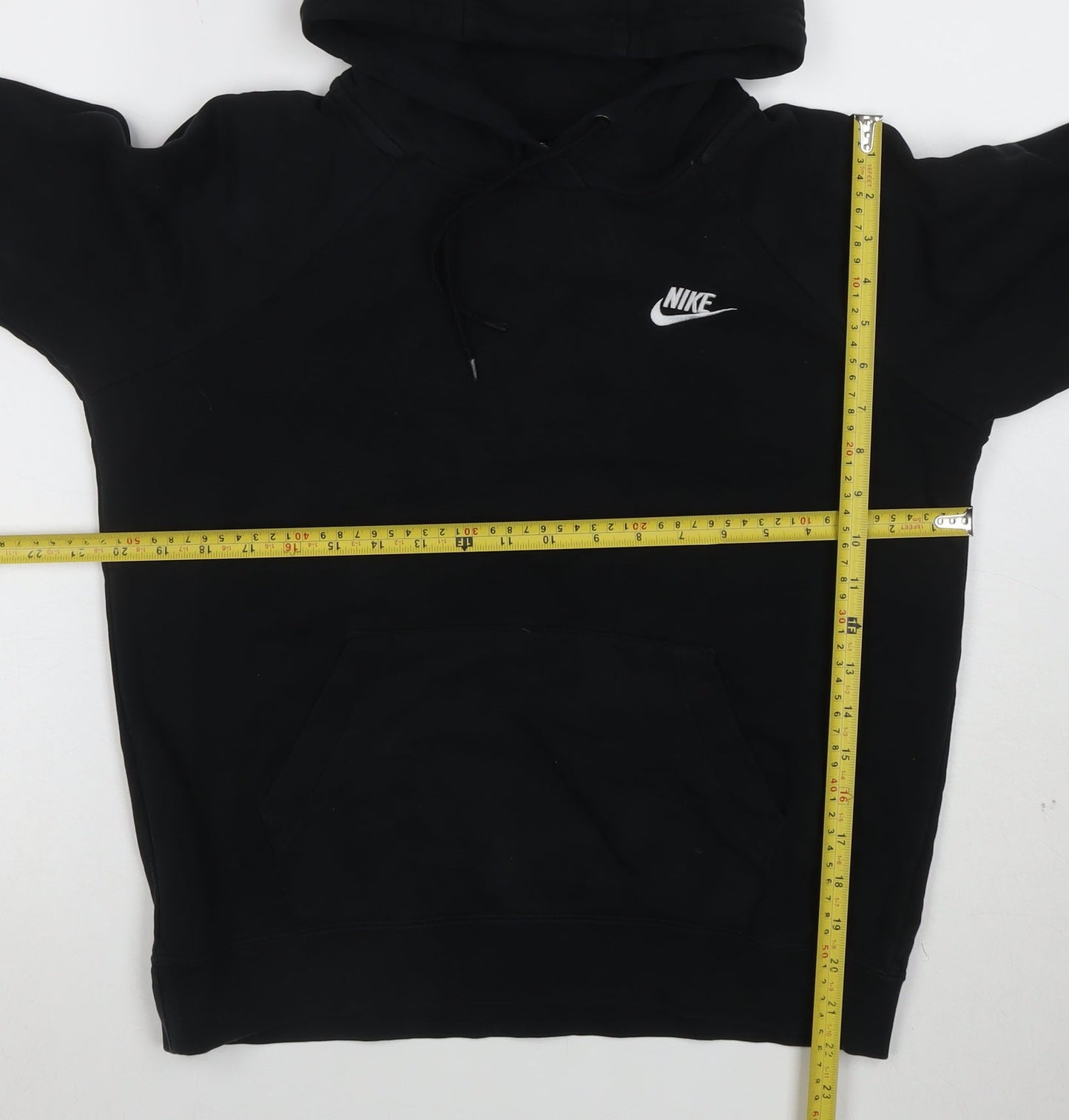 Nike Men's Black Pullover Hoodie Small Logo Sweatshirt