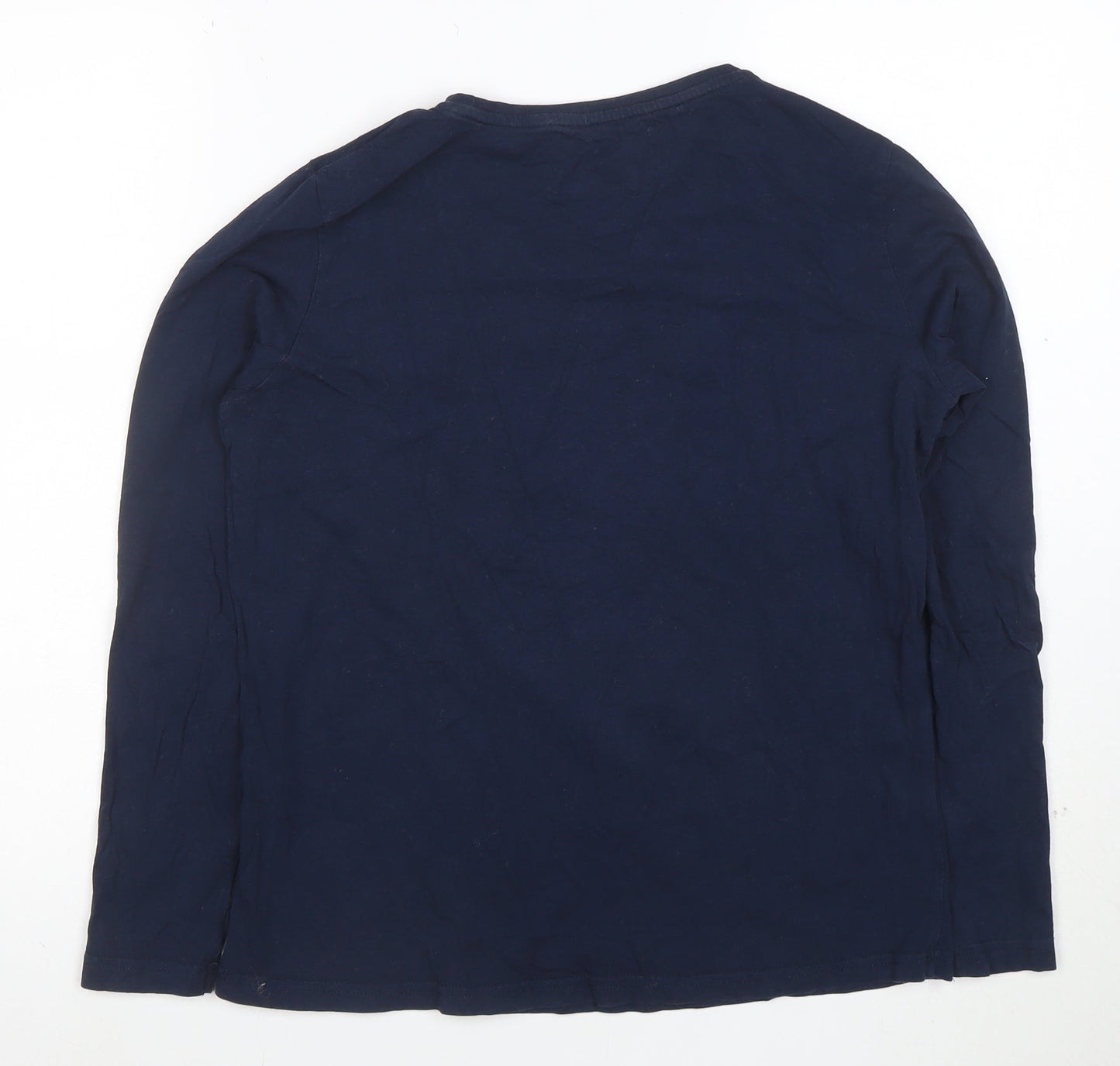 Mountain Warehouse Womens Blue Long Sleeve Cotton T-Shirt Size 12