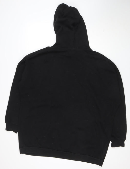 Bench Men's Black 2XL Pullover Hoodie with Logo Print