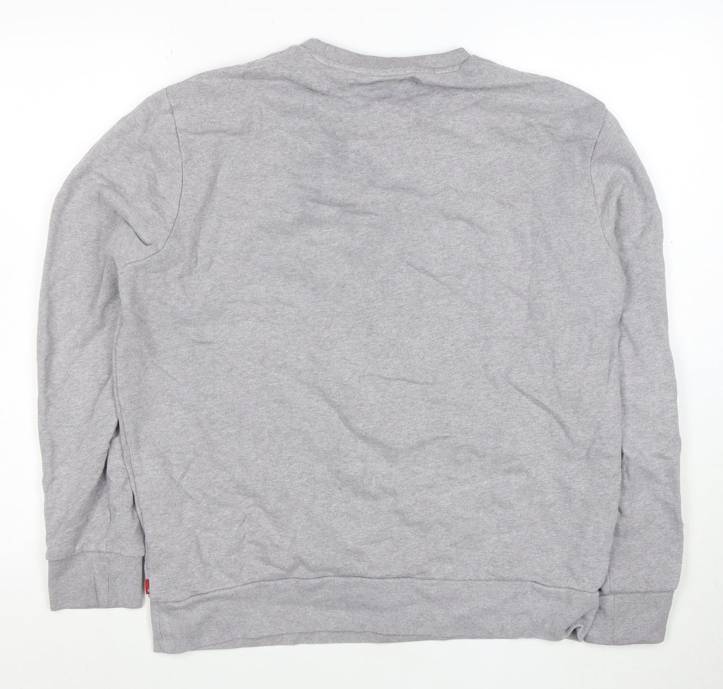 Levi's Men's Grey Logo Crew Neck Sweatshirt Size M