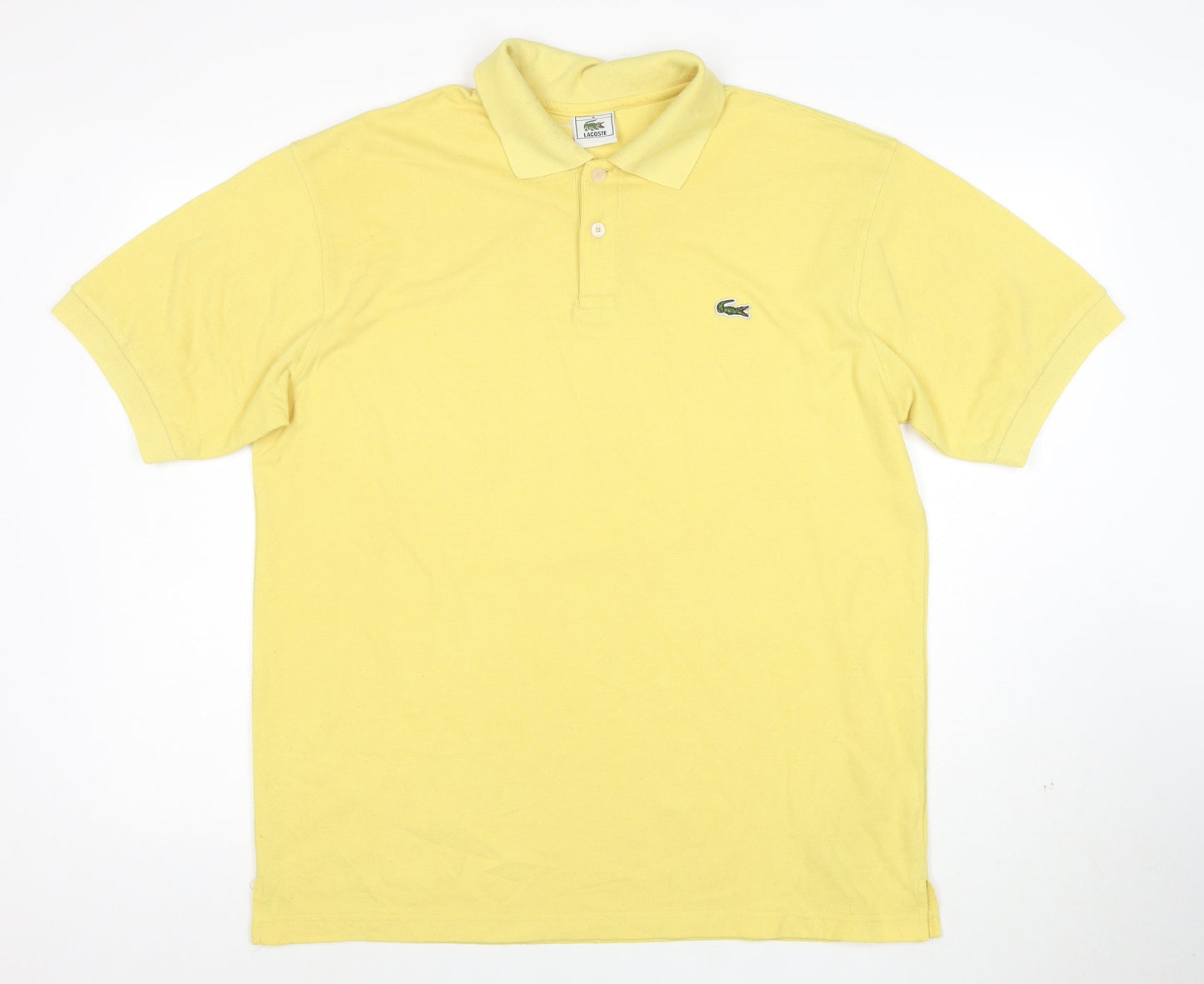 Lacoste Men's Yellow Cotton Polo Shirt XL Classic Fit