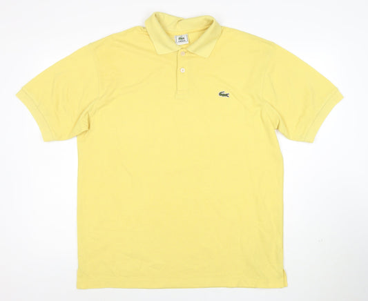 Lacoste Men's Yellow Cotton Polo Shirt XL Classic Fit