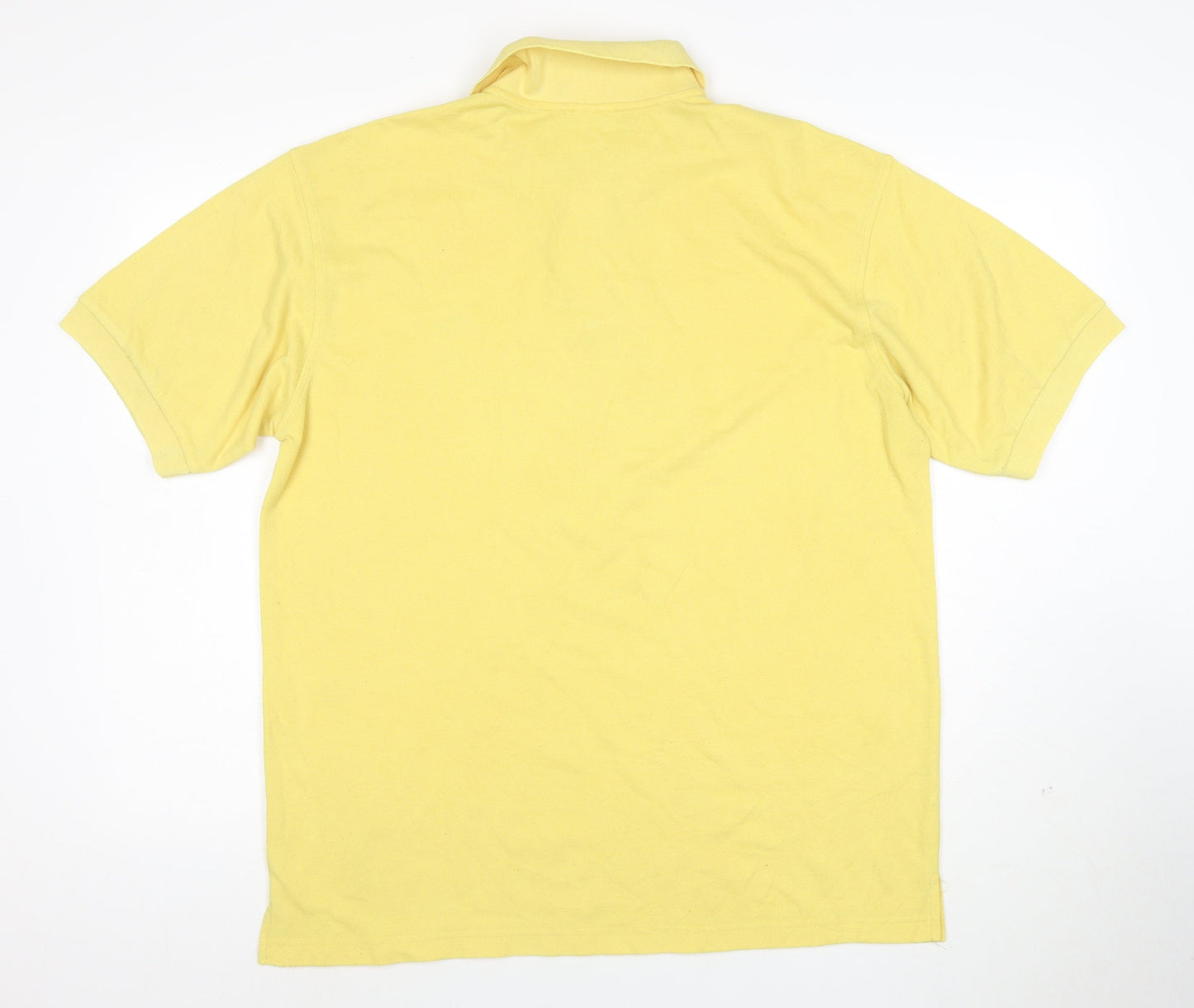 Lacoste Men's Yellow Cotton Polo Shirt XL Classic Fit