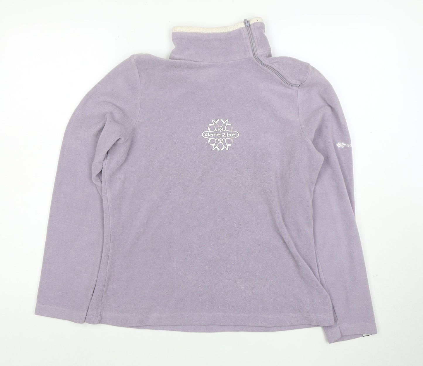 Dare 2b Womens Lilac Fleece 1/4 Zip Pullover Size 12 Snowwear Top