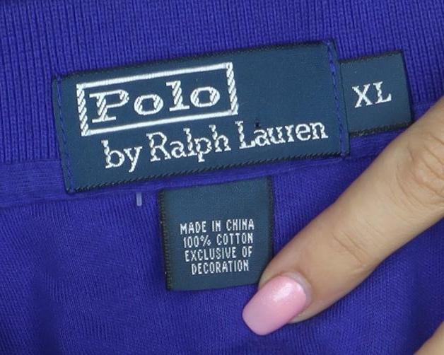 Polo Ralph Lauren Men's Blue Long Sleeve Cotton Polo Shirt XL