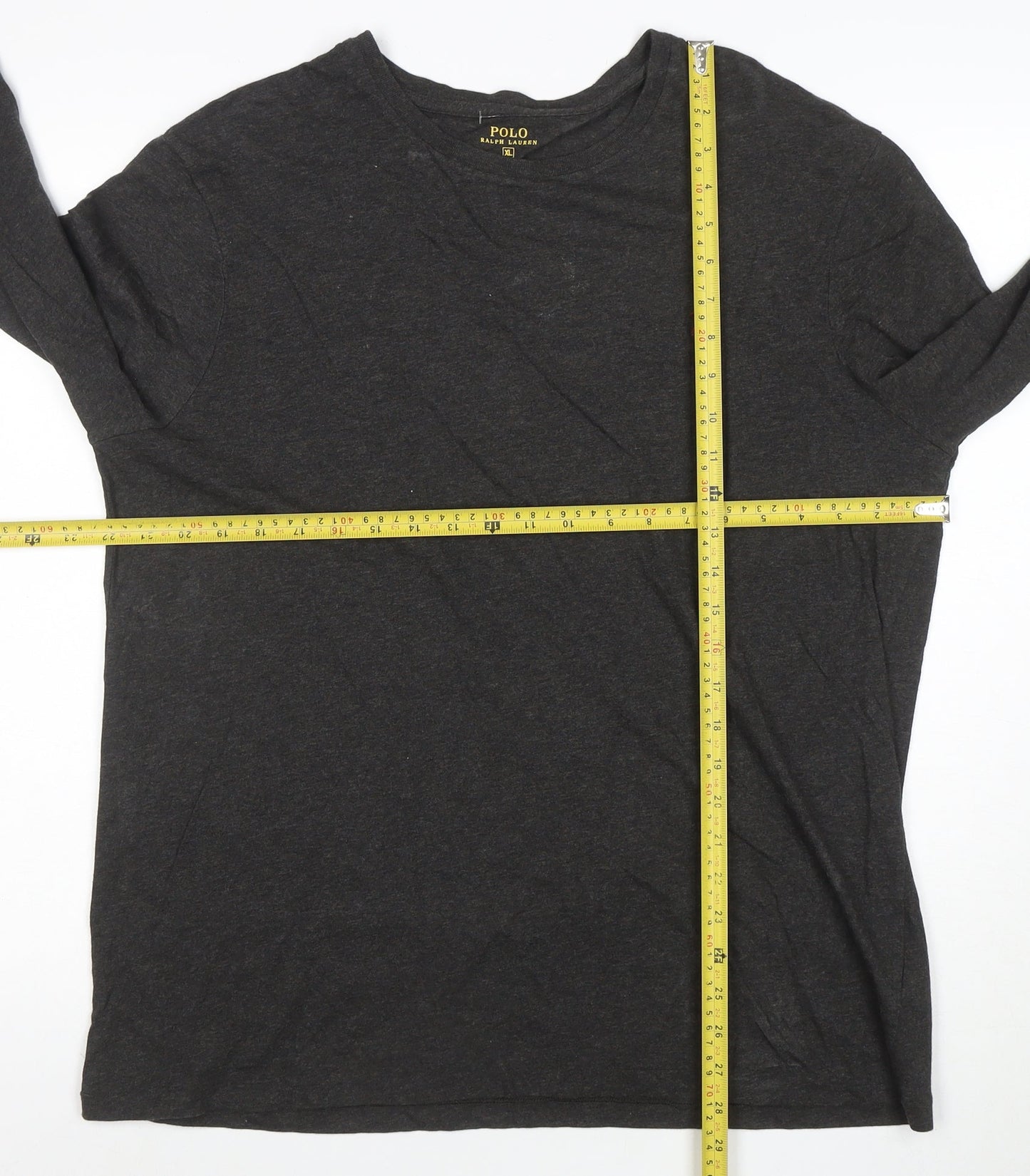 Ralph Lauren Polo Men's Black Long Sleeve Custom Fit T-Shirt XL