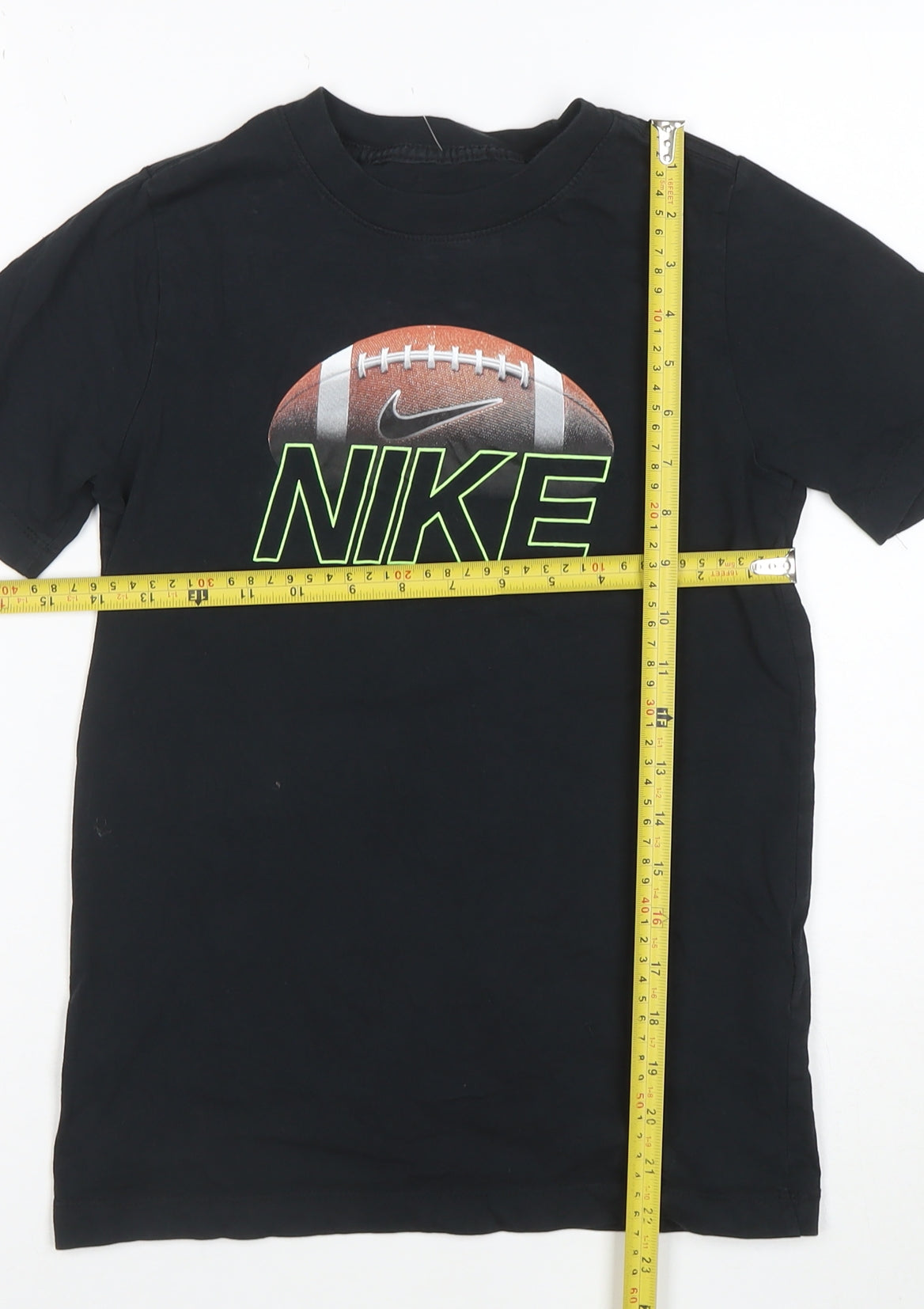 Nike Boys Black Medium American Football Graphic Short Sleeve T-Shirt