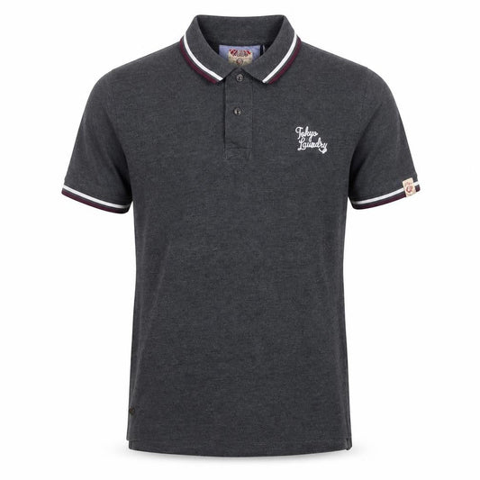 Tokyo Laundry Men's Grey Polo Shirt Size M Cotton Blend