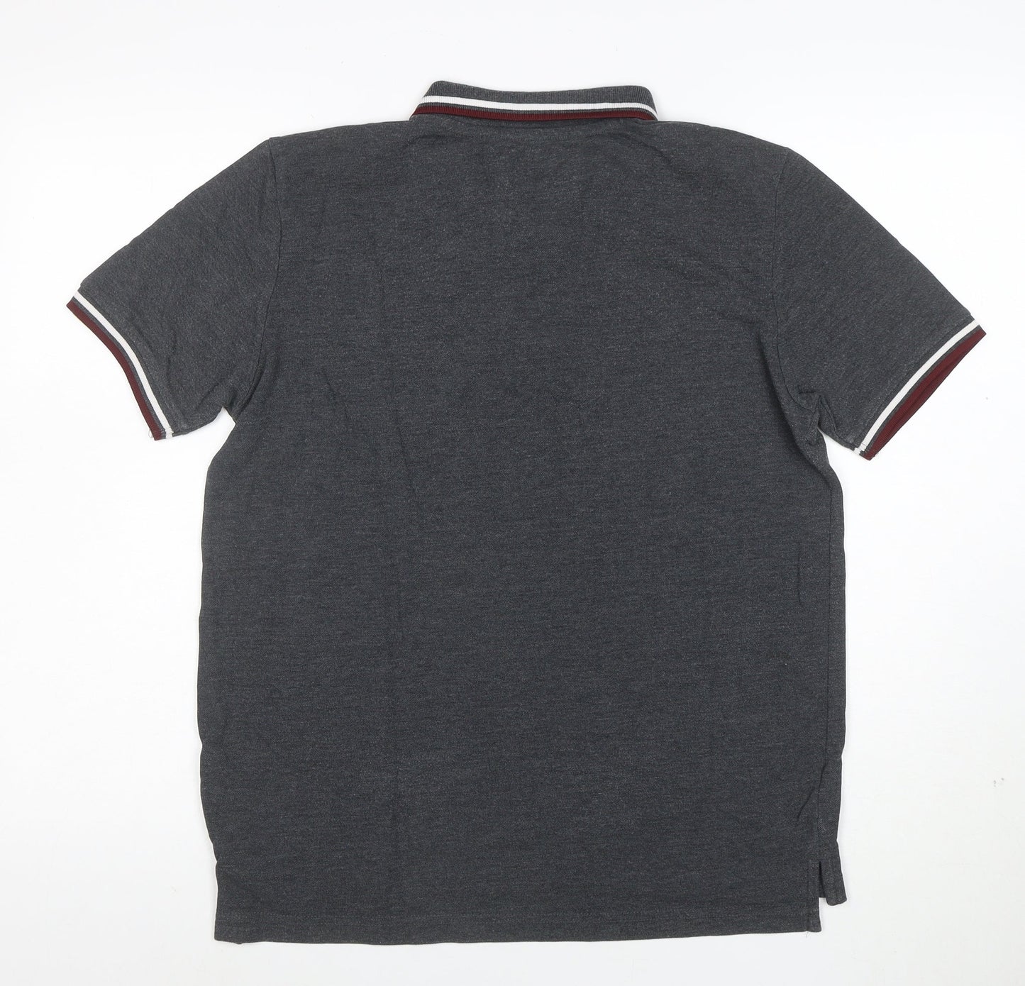 Tokyo Laundry Men's Grey Polo Shirt Size M Cotton Blend