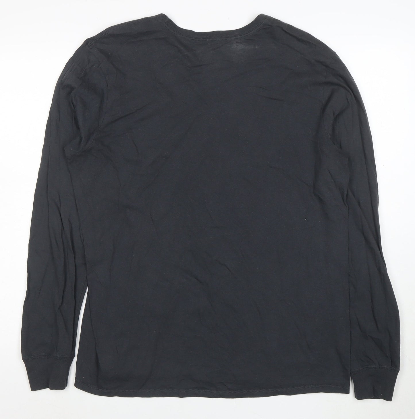 Nike Men's Black Long Sleeve Athletic Graphic T-Shirt Size L