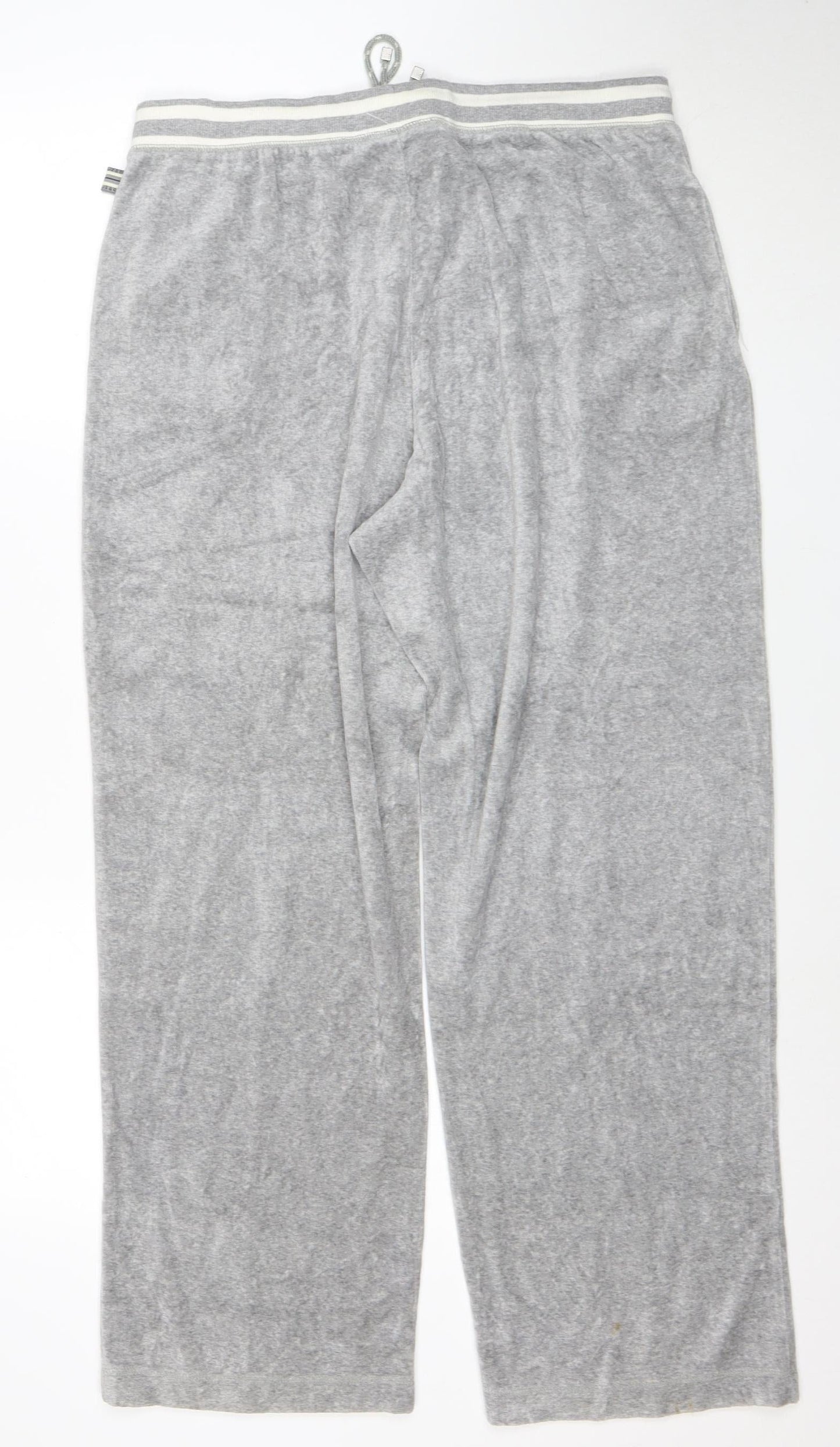 Liz Claiborne Women Petite Grey Cotton Blend Sweatpants L