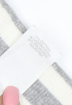 Liz Claiborne Women Petite Grey Cotton Blend Sweatpants L