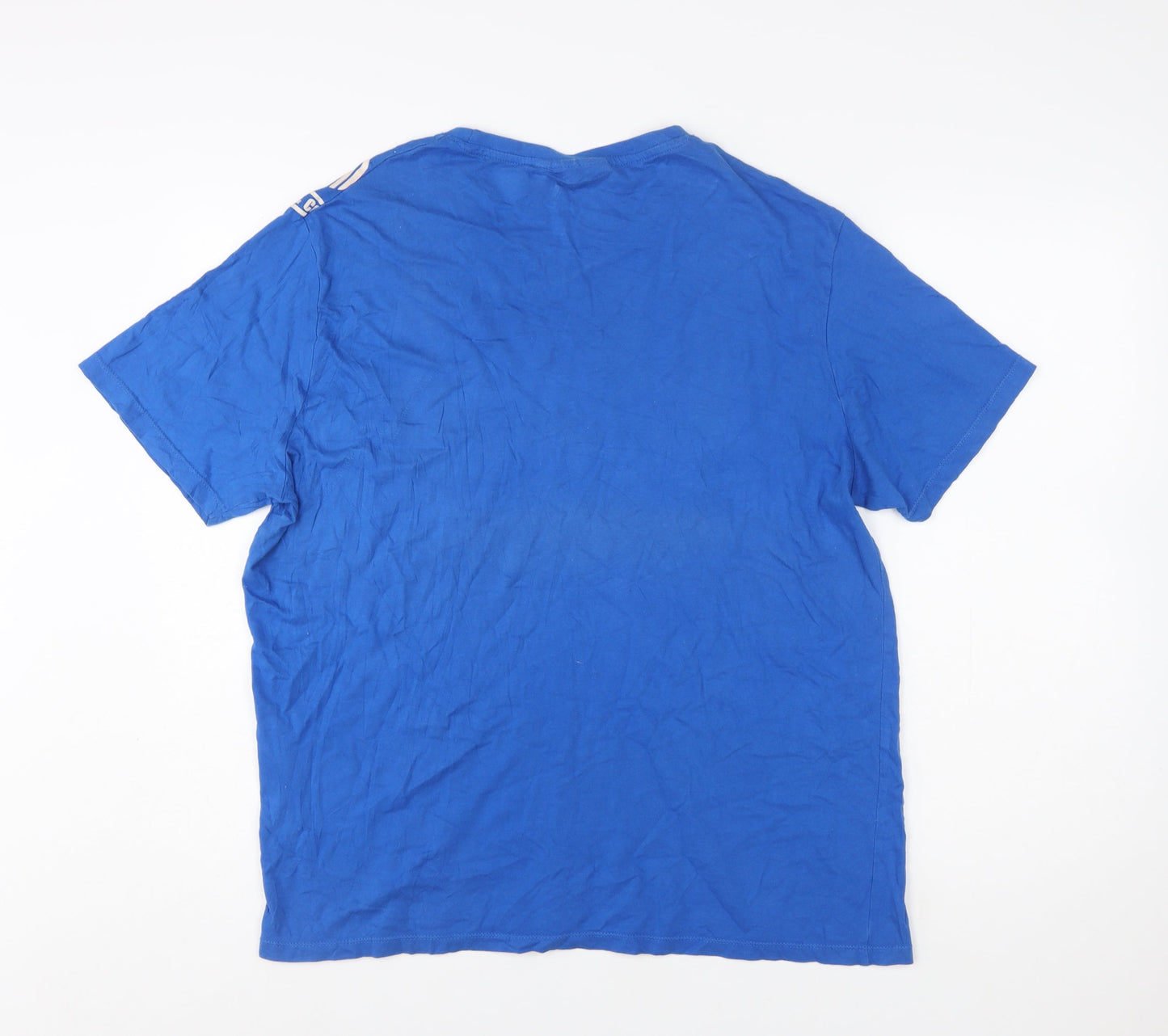 OWK Men's Blue Graphic Print Sport Tech XL T-Shirt