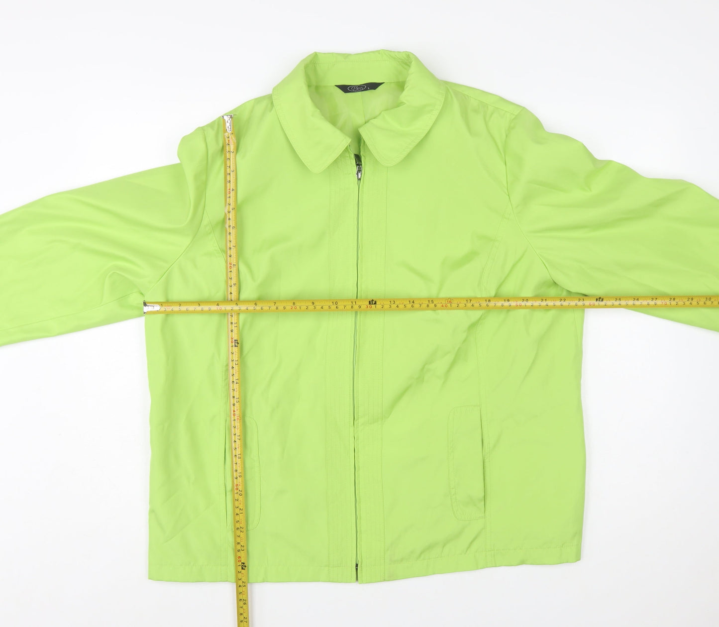 Bm Women's Green Lightweight Full Zip Polyester Jacket Size L