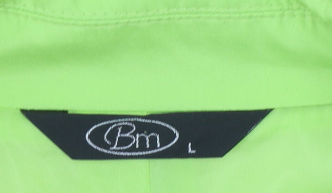 Bm Women's Green Lightweight Full Zip Polyester Jacket Size L