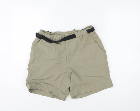 The North Face Womens Beige Cargo Shorts S Lightweight Nylon