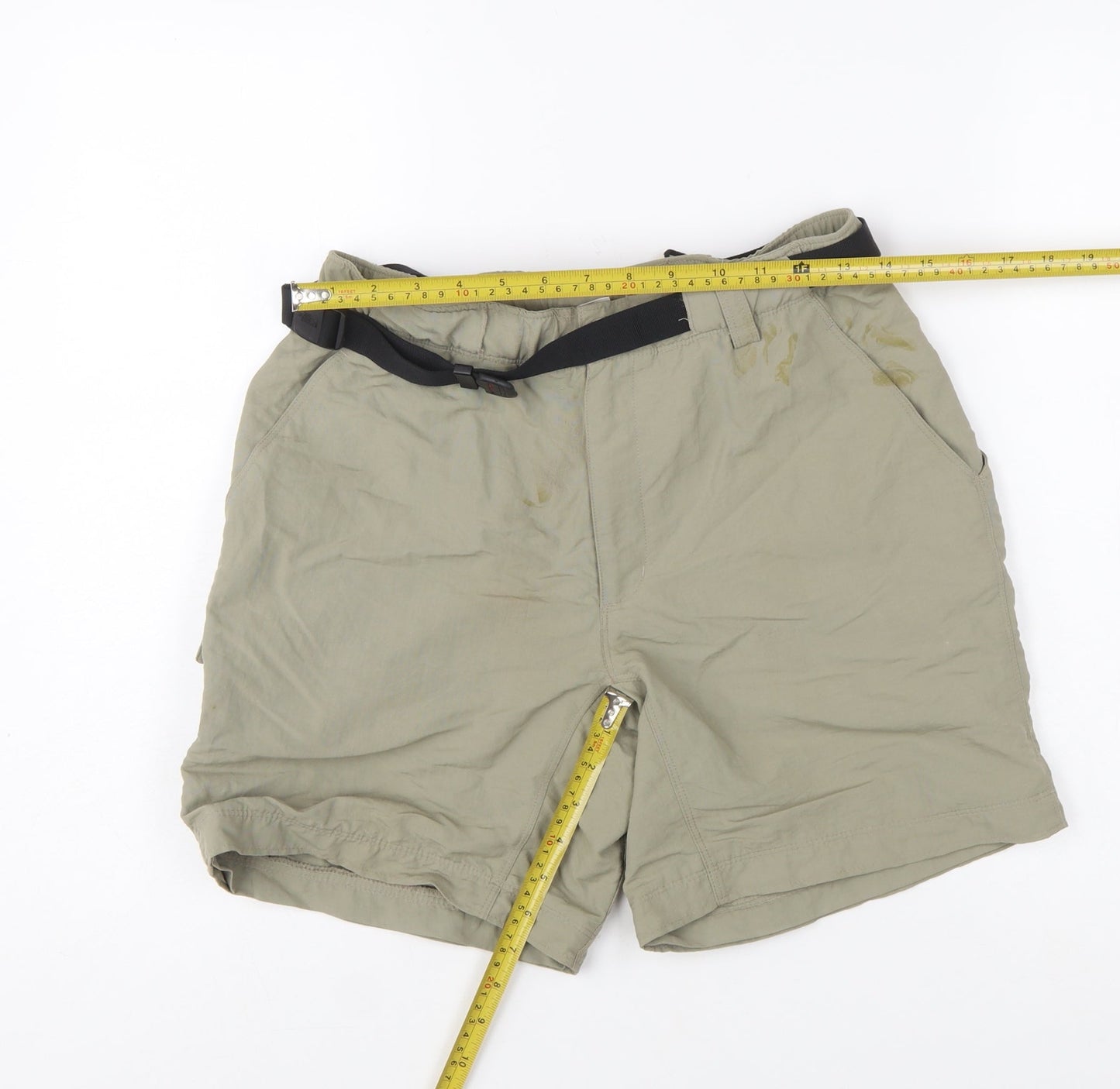The North Face Womens Beige Cargo Shorts S Lightweight Nylon