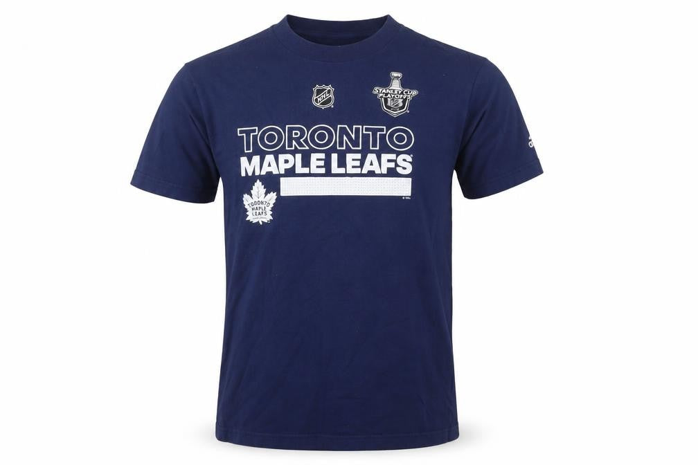 Adidas Mens Navy Toronto Maple Leafs Short Sleeve T-Shirt Size S