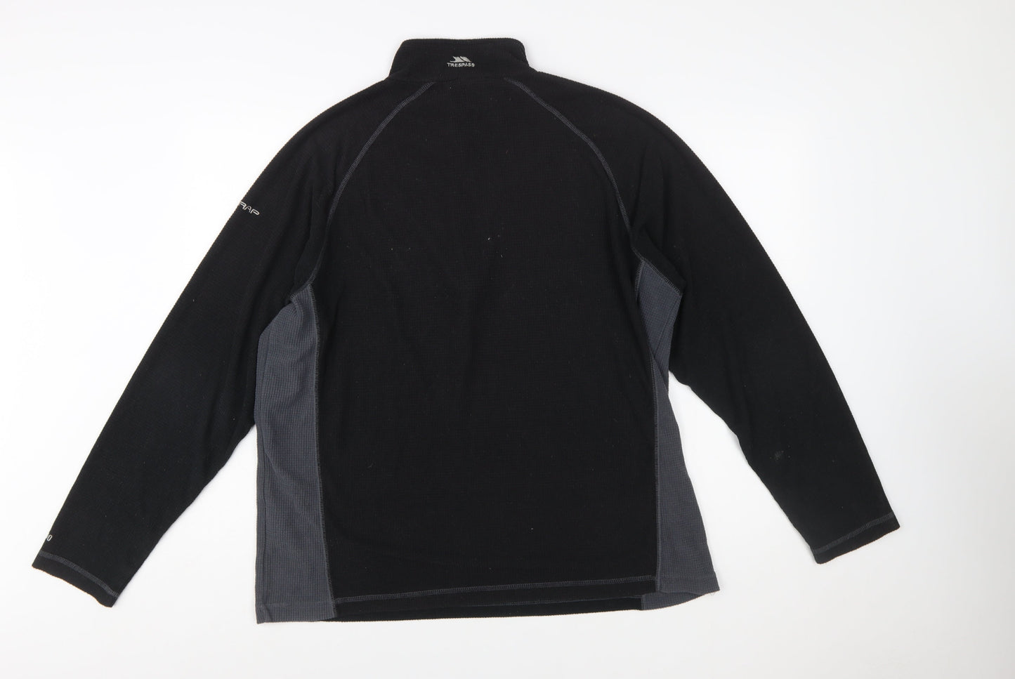 Trespass Mens Black XL Fleece Pullover High Neck Sweatshirt Outdoor