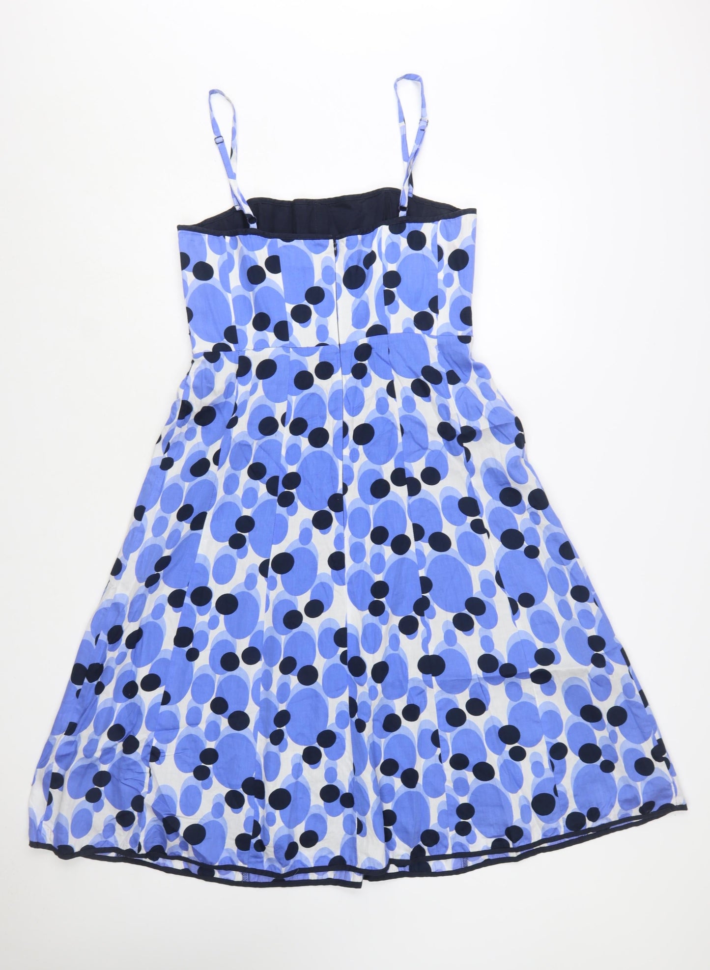 Kaliko Women's Blue Polka Dot Fit & Flare Dress Size 14