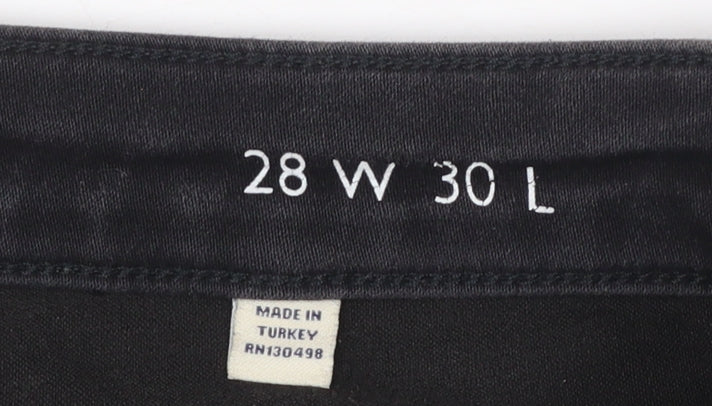 Jack Wills Women's Black Super Skinny Jeans Size 10 28W 30L