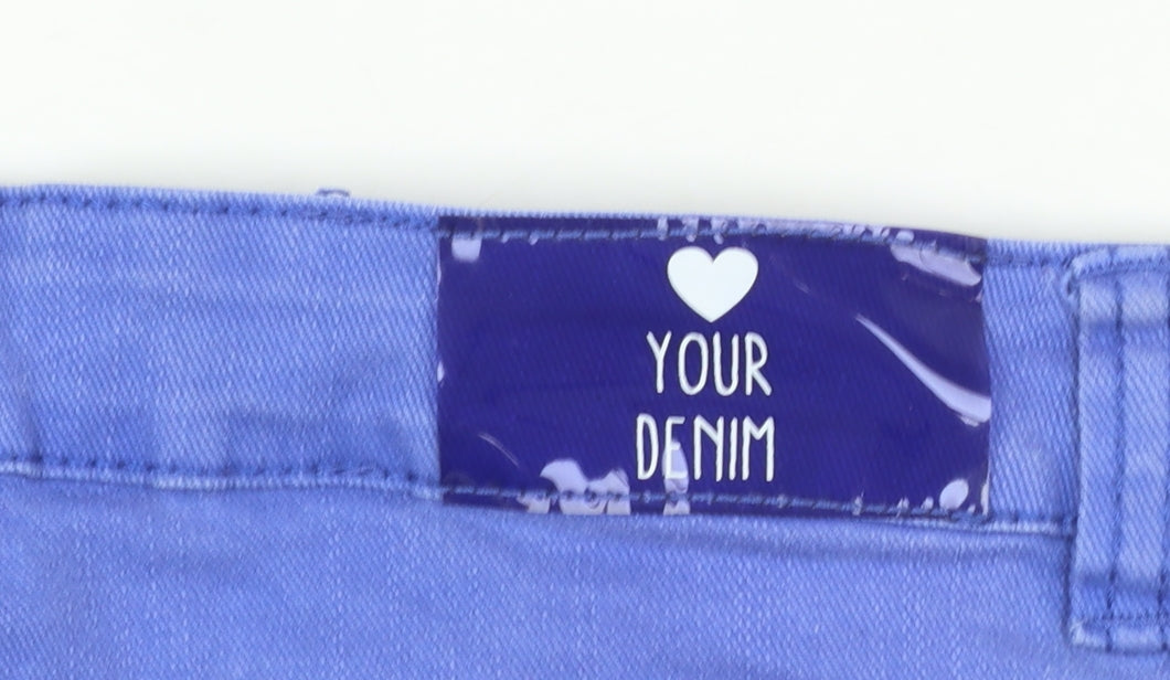 Your Denim Women's Blue Skinny Jeans Size 8 Stretch Mid Rise