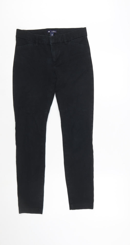 Gap Women’s Black Slim City Chino Trousers Size 4 Regular