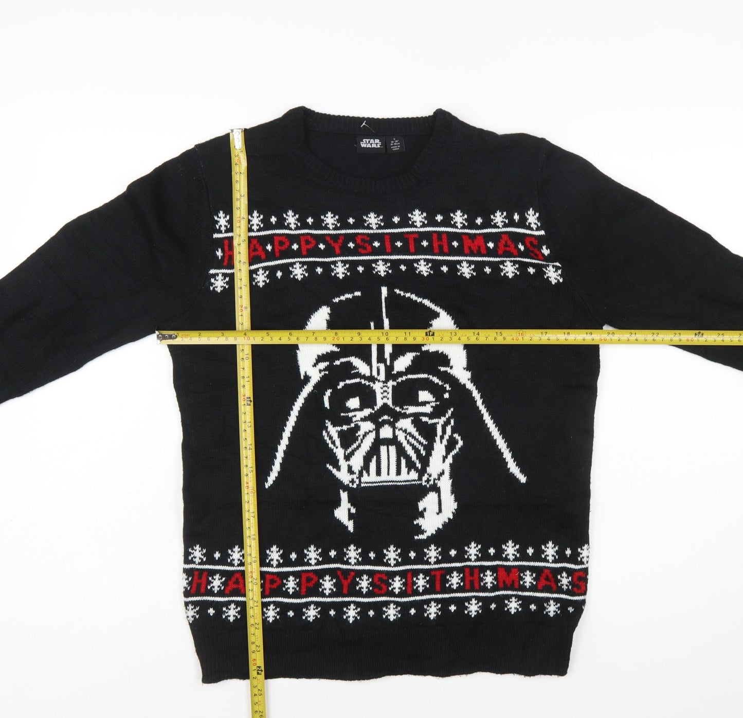Star Wars Men’s Black Small Darth Vader Christmas Jumper