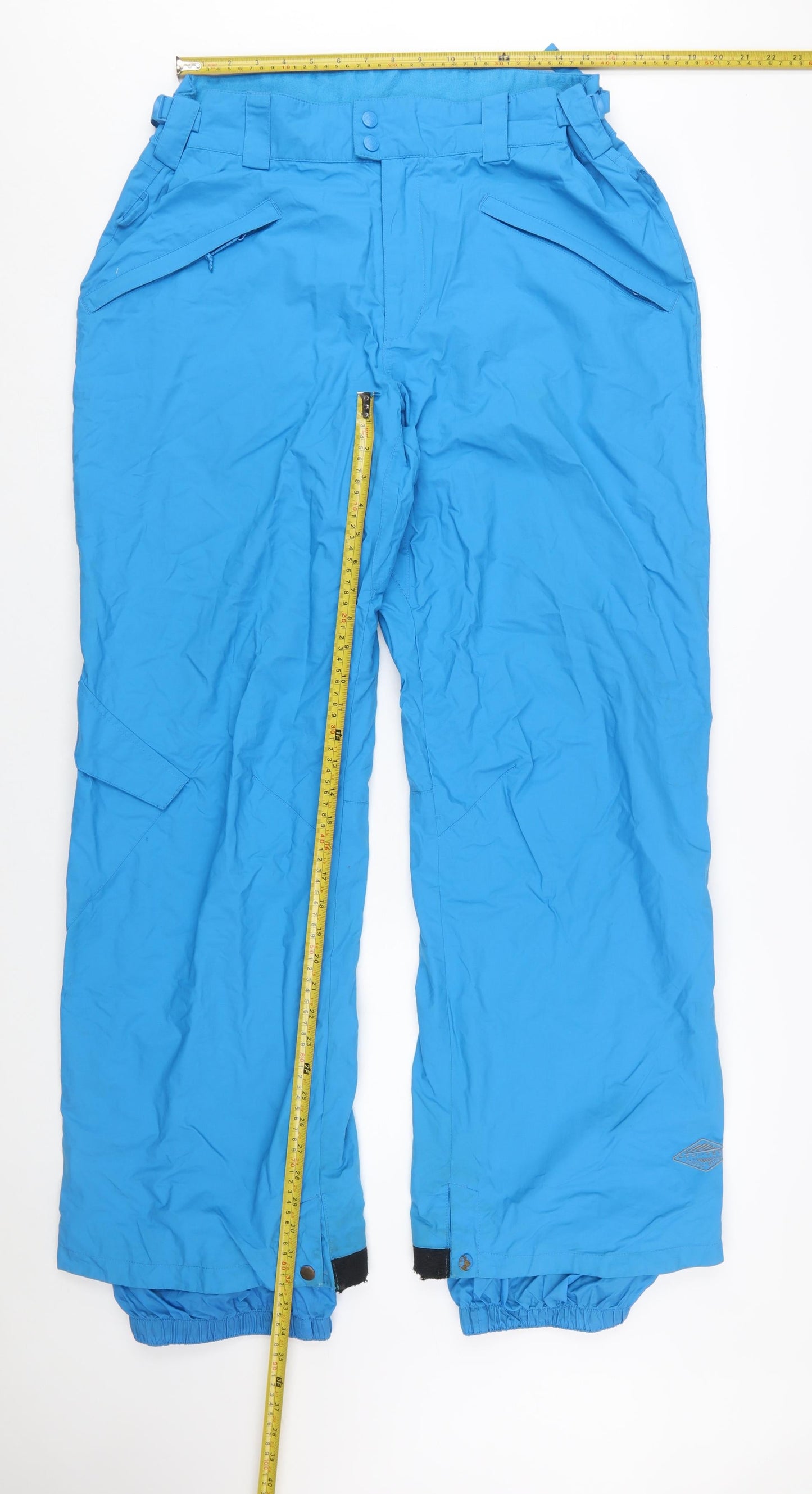 Columbia Men Blue Waterproof Insulated Snow Pants L Regular Winter