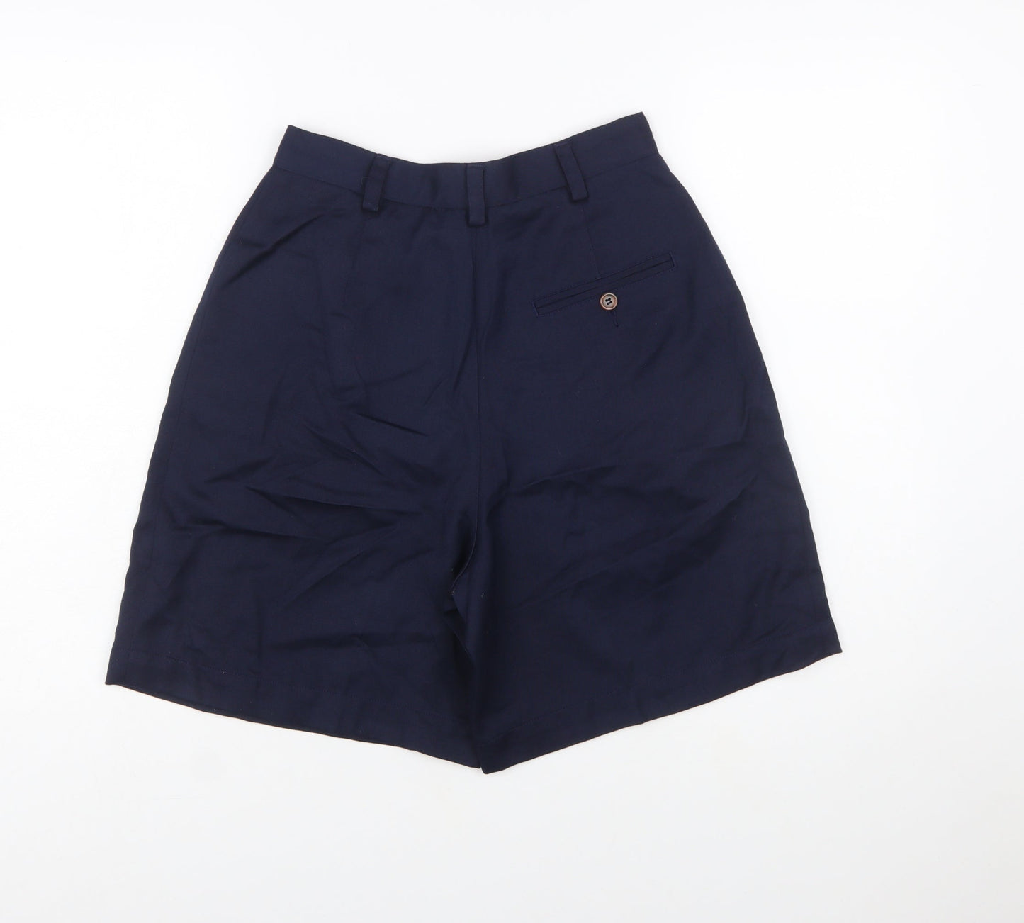 Lizsport Women's Blue Bermuda Pleated Shorts Size 10