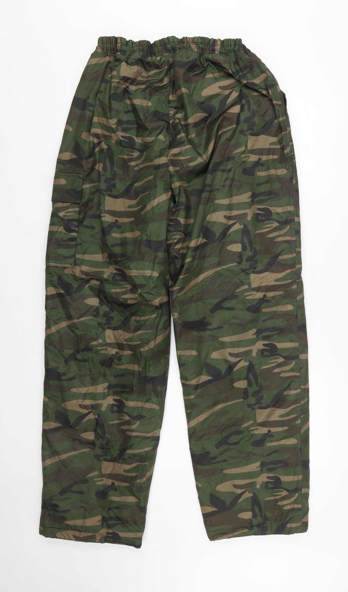 High Arctic Men's Green Camouflage Cargo Trousers Size M
