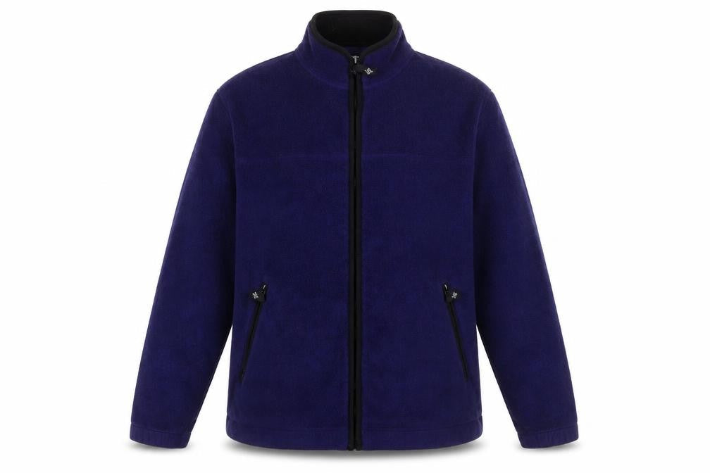 Alpine Tek Men's Blue Fleece Full Zip Outdoor Jacket Size L