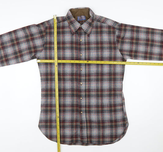 Pendleton Men's Multicoloured Wool Plaid Flannel Button-Up Shirt M