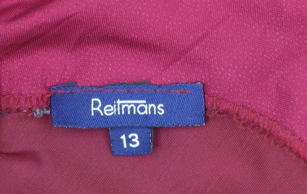 Reitmans Women's Red Velvet Bodycon Midi Dress Size 12