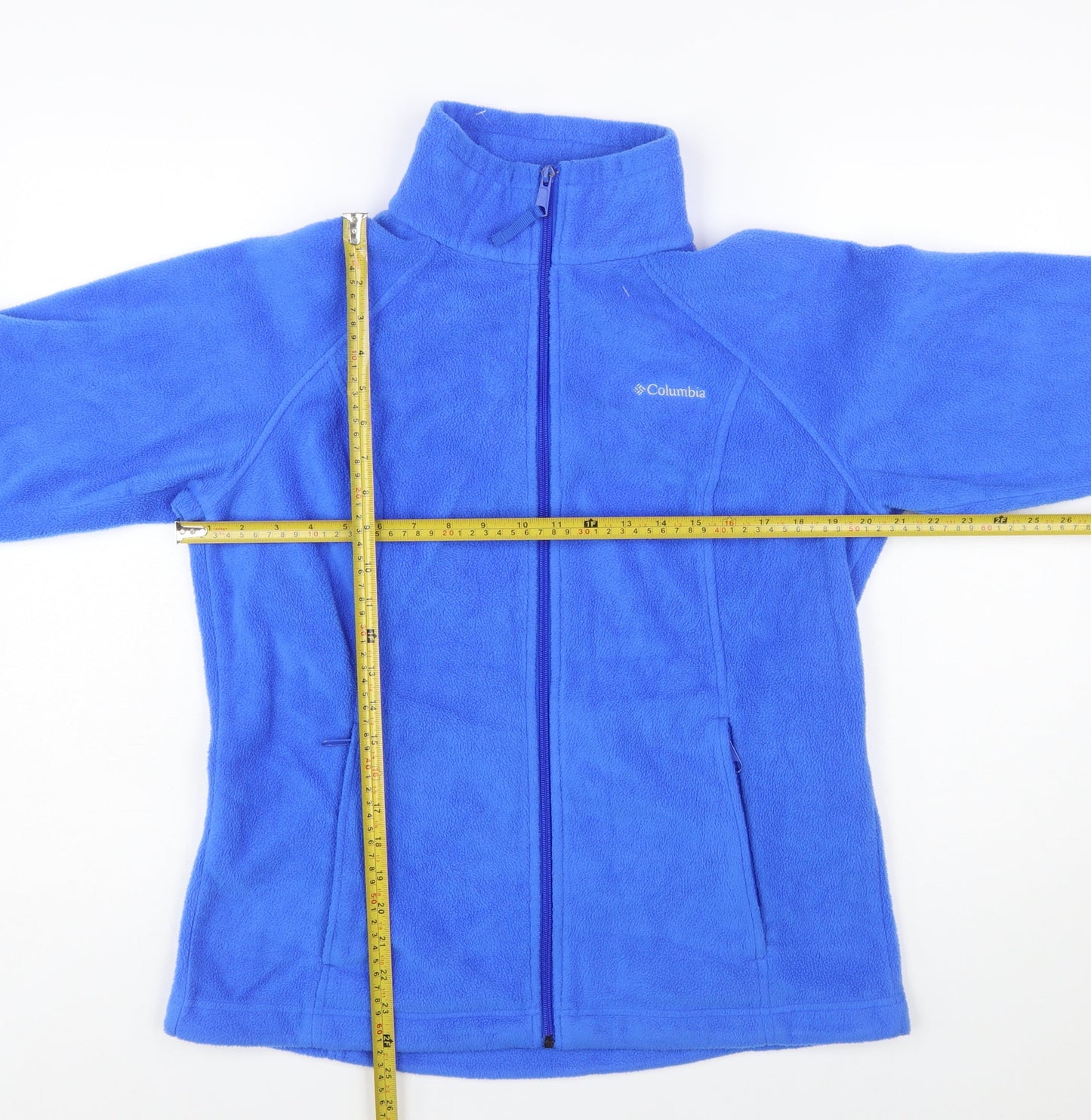 Columbia Women's Blue Fleece Full Zip Jacket Size L