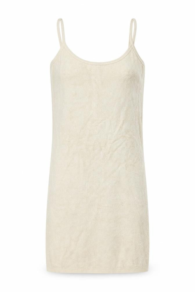 Zara Women Beige XS Slip Dress Sleeveless Knit Viscose Blend
