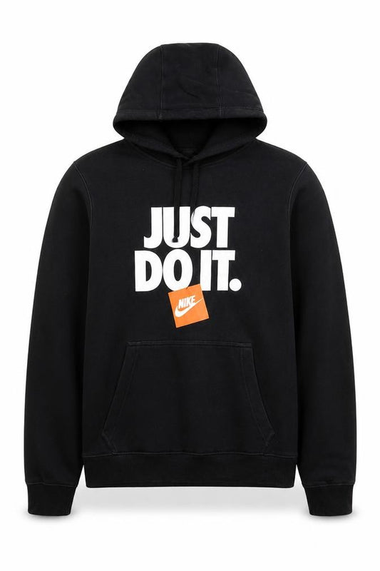 Nike Men's Black Pullover Hoodie Small Just Do It Logo Sportswear