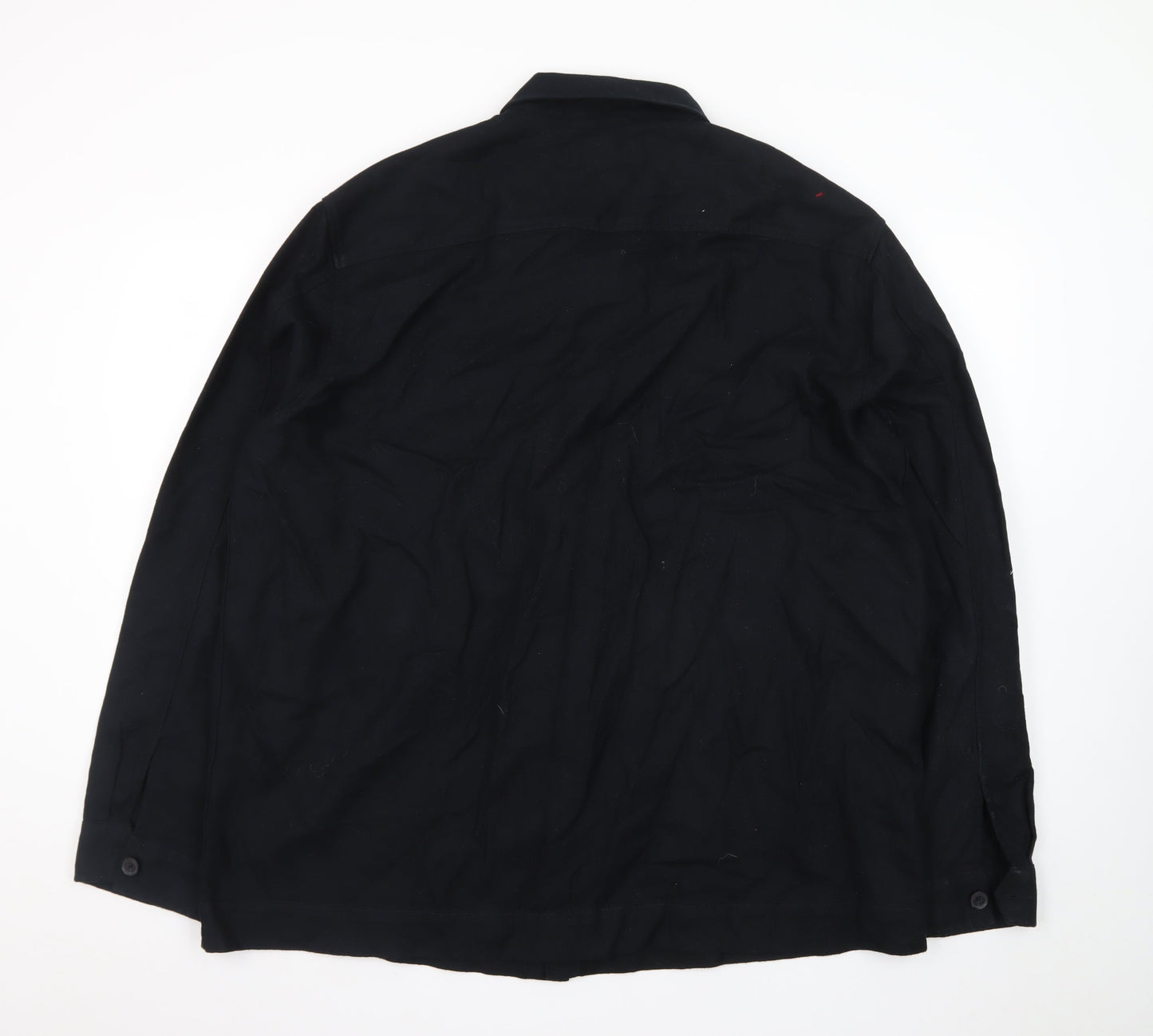 Marks and Spencer Autograph Men’s Black 2XL Cotton Button-Up Shirt