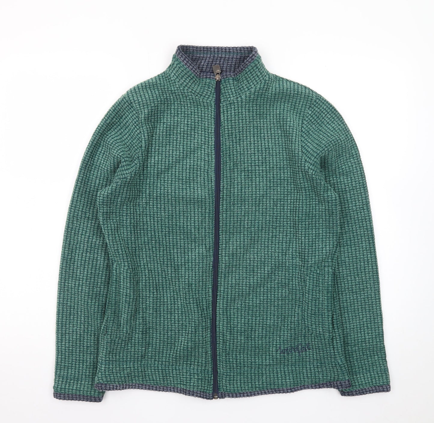 Weird Fish Men's Green Full Zip Fleece Jacket M Outdoor Casual