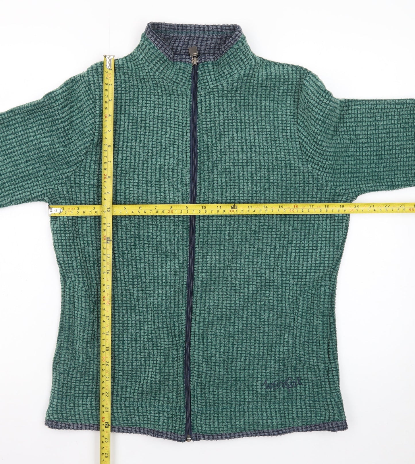 Weird Fish Men's Green Full Zip Fleece Jacket M Outdoor Casual