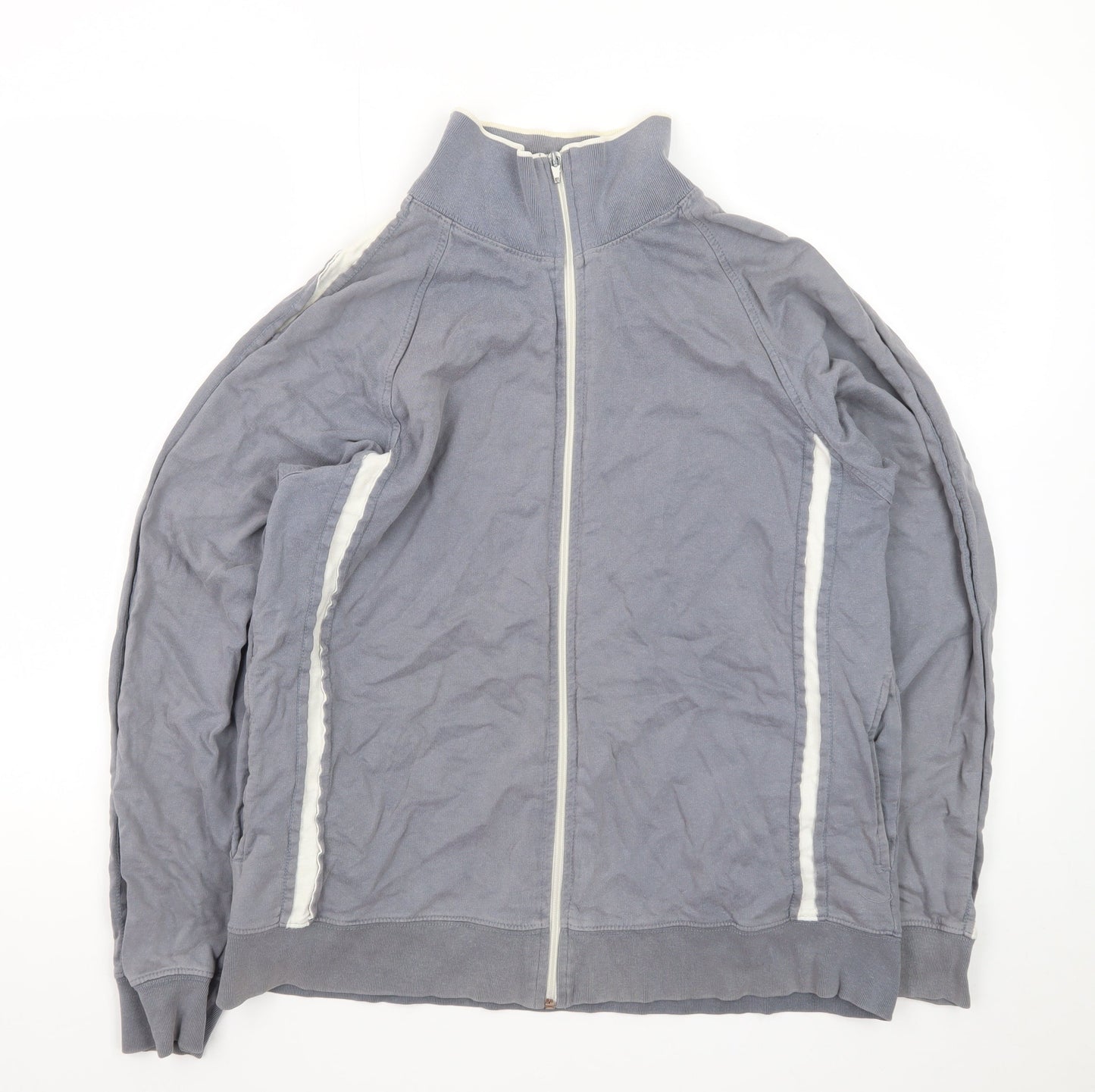Petroleum Forward Men's Grey Full Zip Cotton Jacket Size M