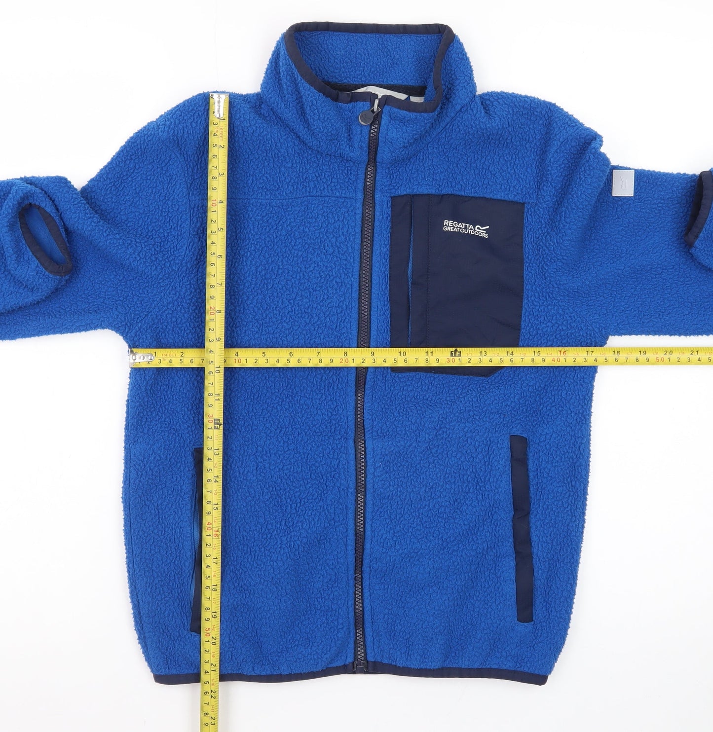 Regatta Great Outdoors Boys Blue Full Zip Fleece Jacket 13 Years