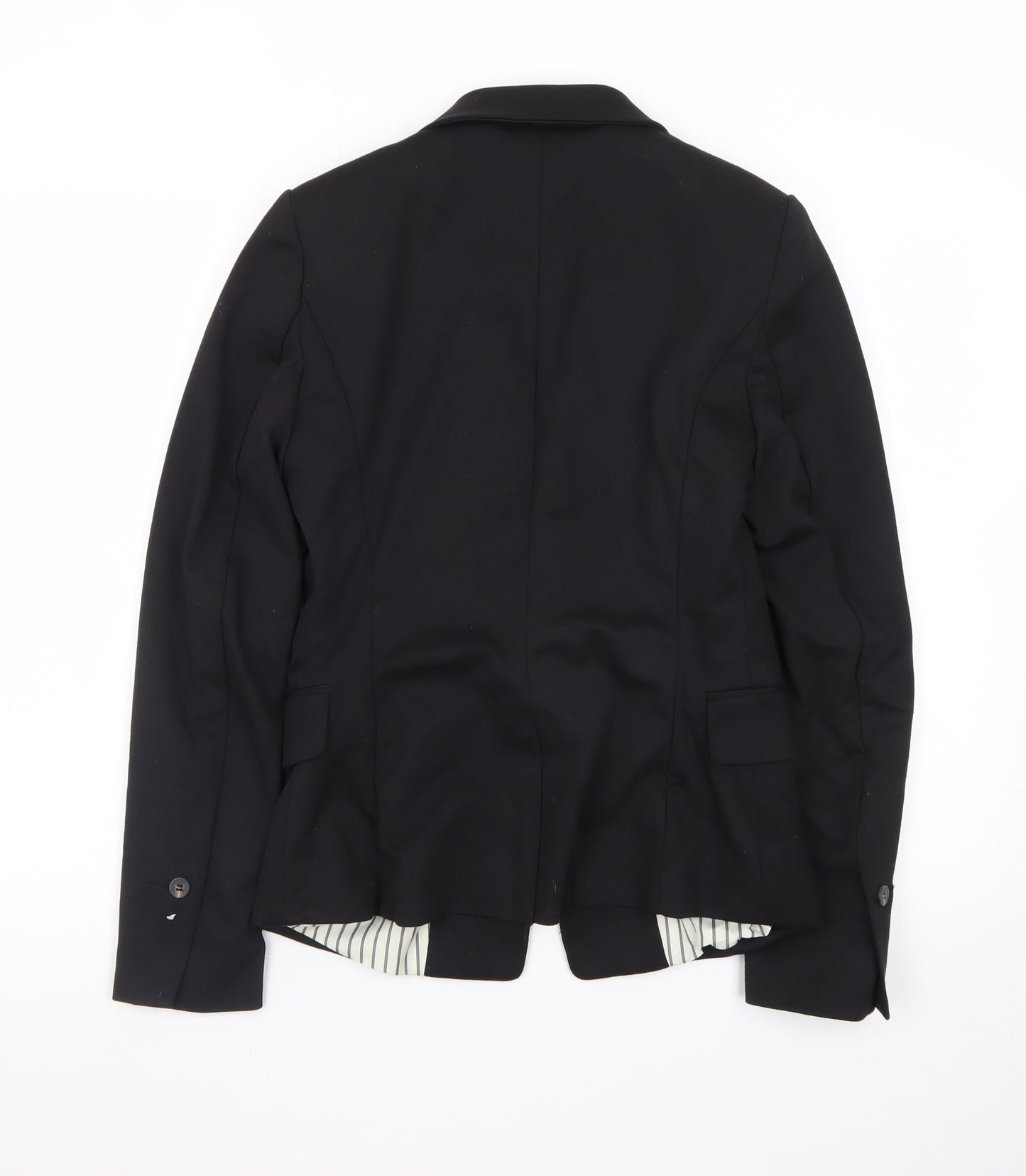 H&M Women's Black Size 8 Slim Fit Blazer Jacket